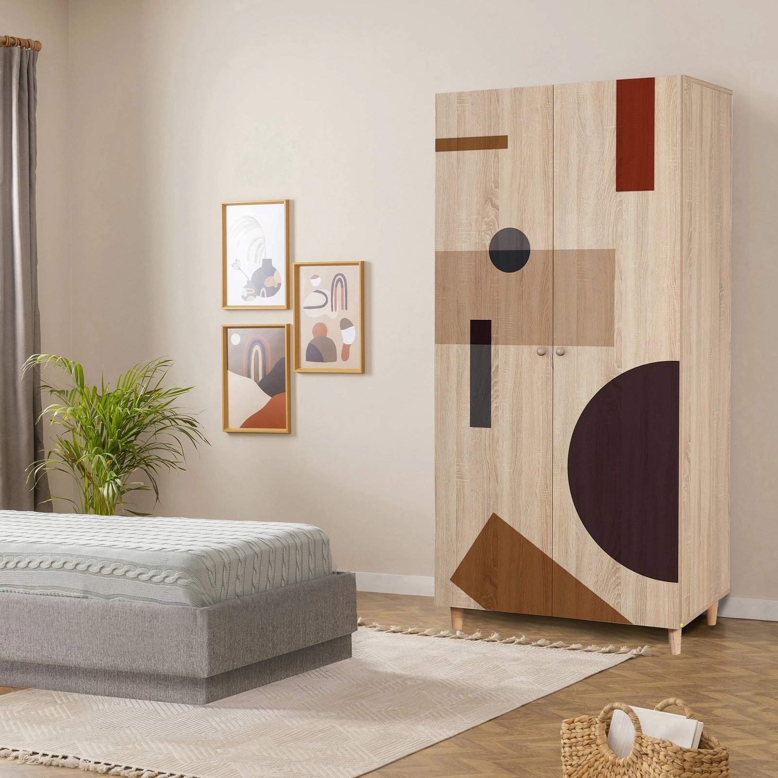 Dollap Skye Decor, Lidya 2 -969, ngjyrë sonomo