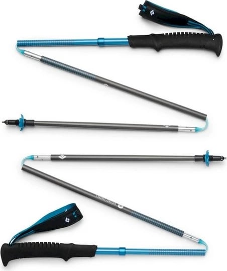 Shufra trekking Black Diamond Distance Carbon, 115 cm, Desert Sky, 2 copë, e zezë