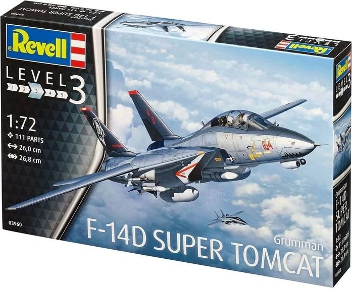Model aeroplani Revell Grumman F-14D Super Tomcat, 1:72, Alumini
