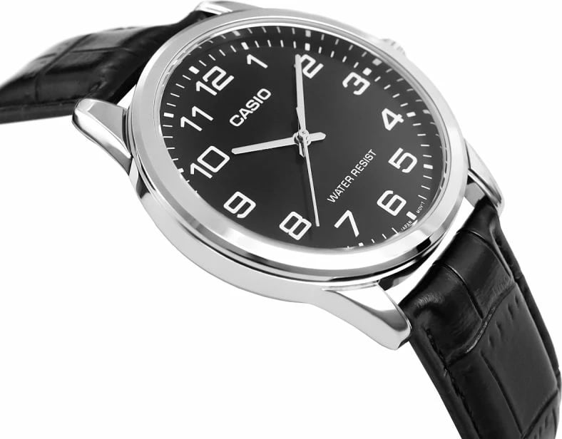 Orë dore për meshkuj Casio, e zezë