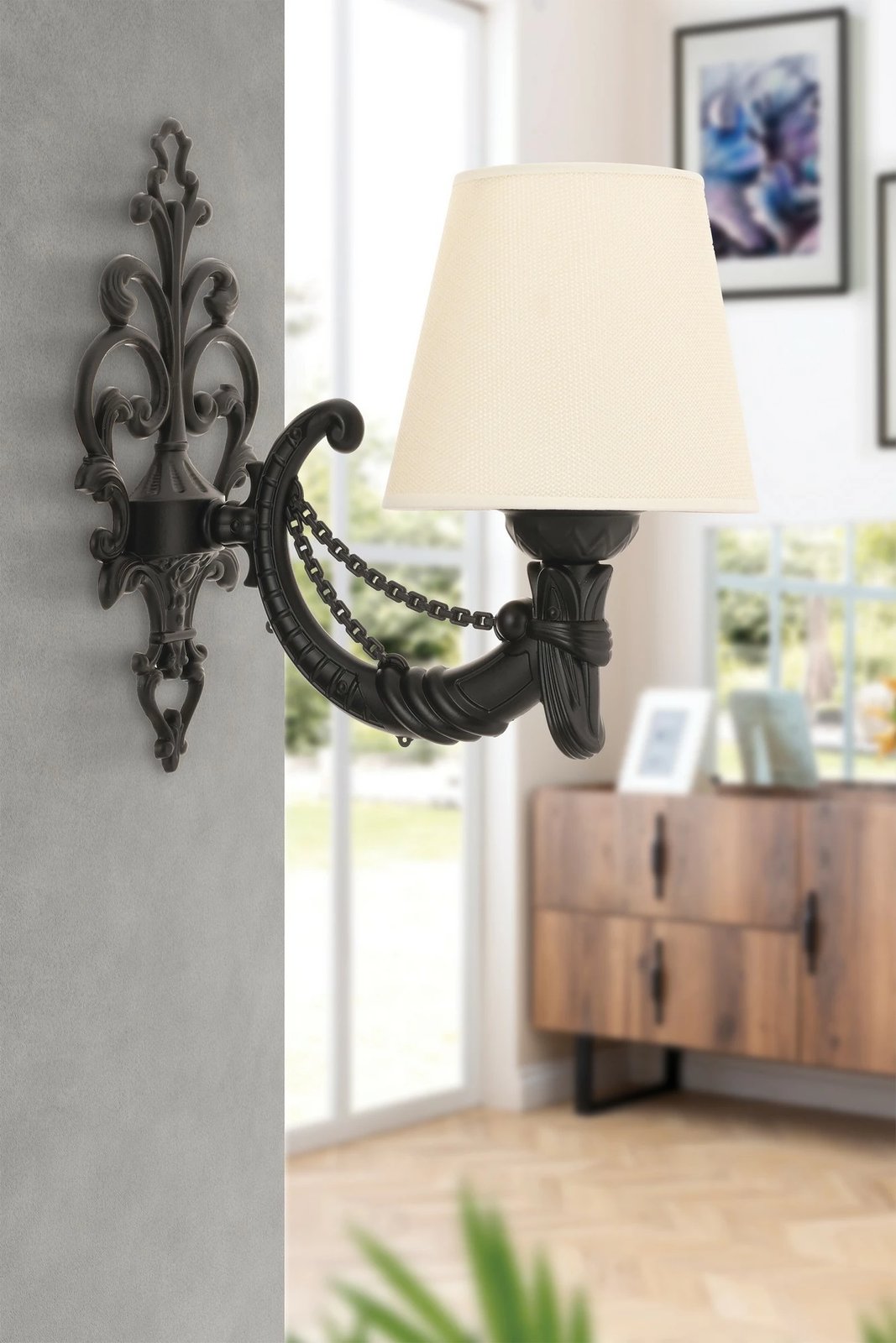 Llambë muri Opviq, Gloria, krem e zezë