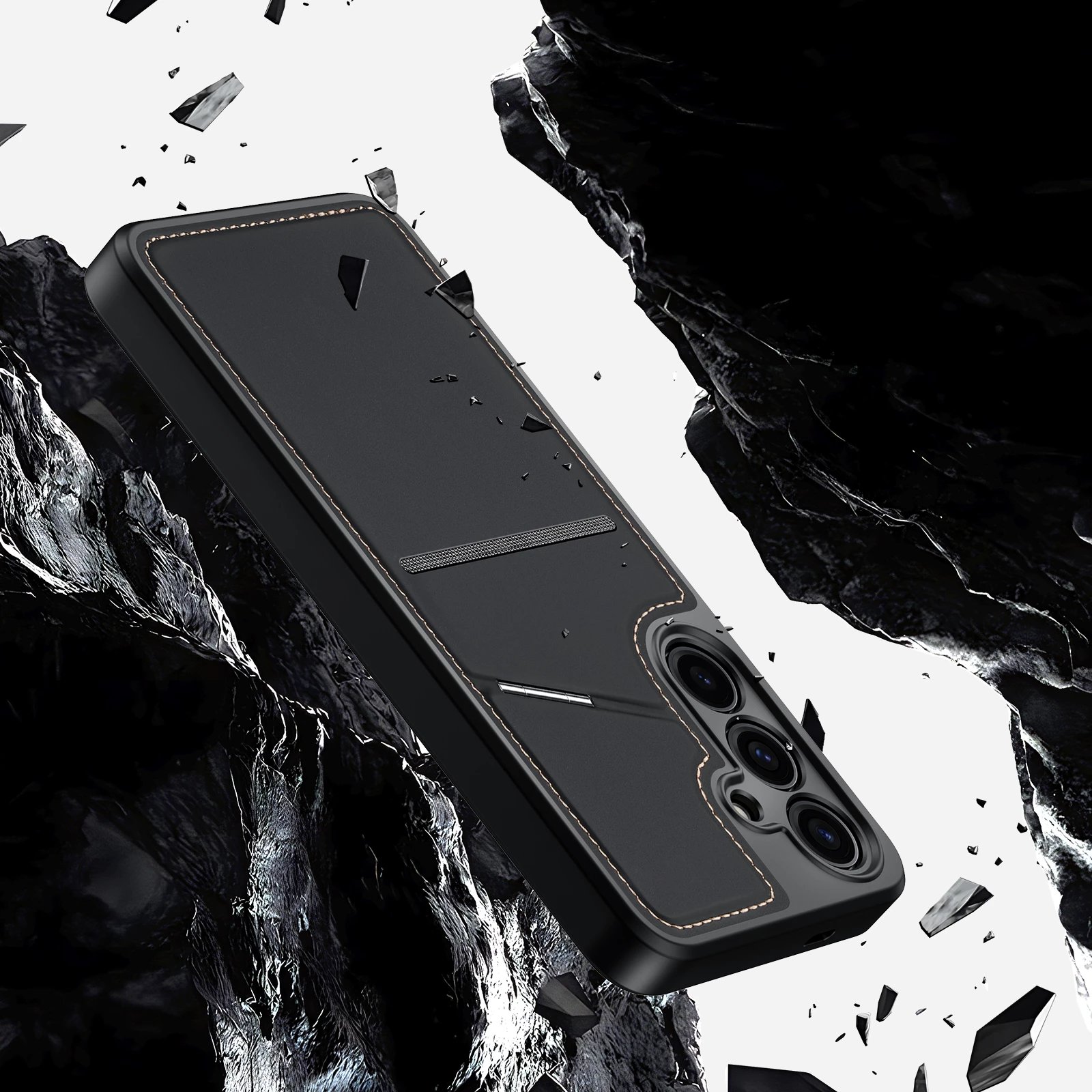 Mbështjellës Dux Ducis Rafi II Mag për Samsung Galaxy S24, me portofol dhe qëndrim, i zi