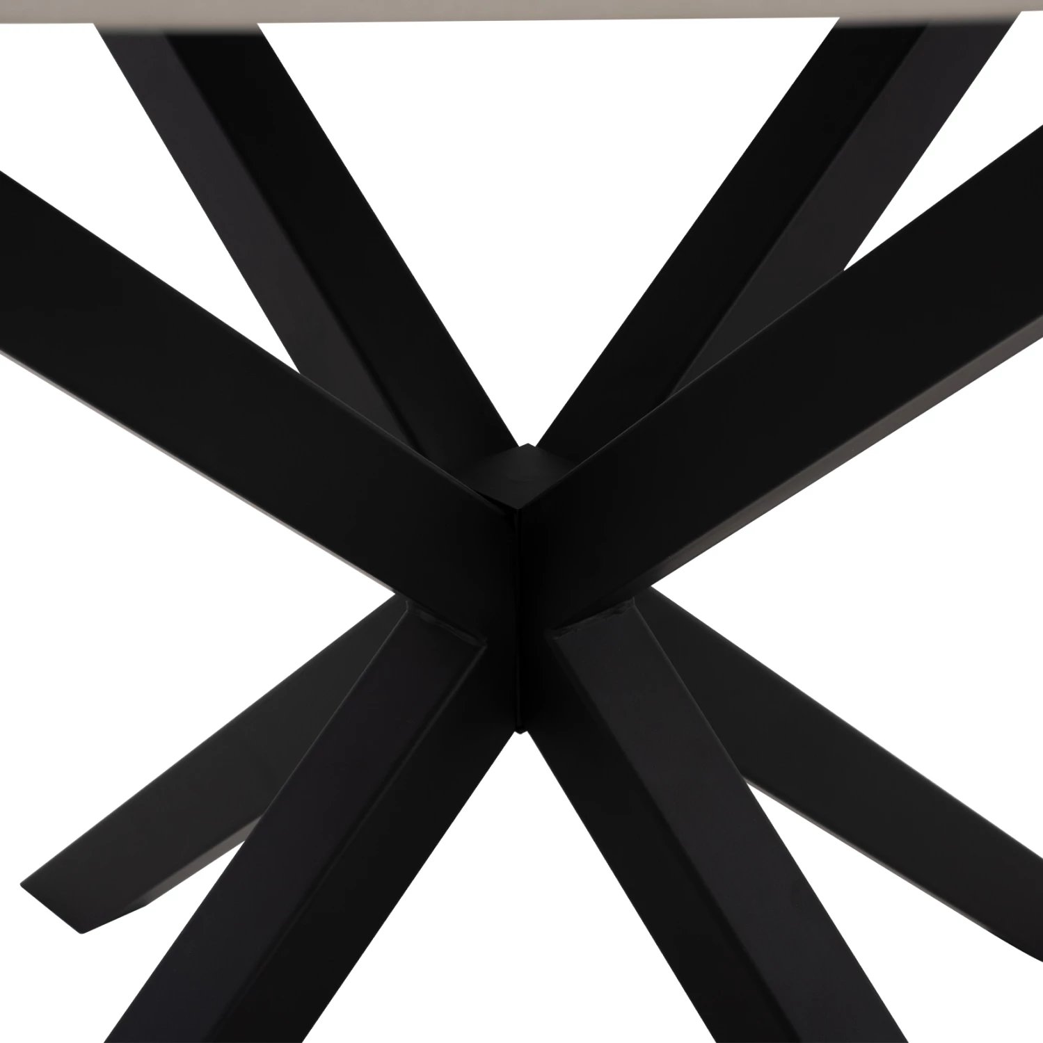 Tavolinë ngrënieje e rrumbullakët, gur i sinteruar, këmbë metali, FH9309.02, Φ115x75H