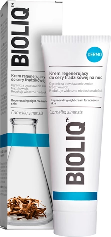 Krem nate për fytyrë për femra BIOLIQ Regenerating Dermal Cream për lëkurë me akne, 50ml Krem nate për fytyrë për femra BIOLIQ Regenerating Dermal Cream për lëkurë me akne, 50ml