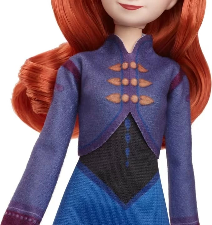 Kukull Anna Disney Frozen me patina, Mattel JBG54, për vajza