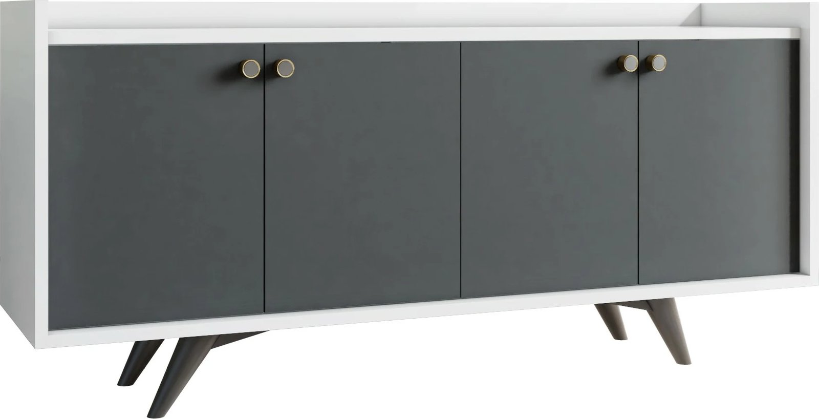 Konsolë Hanah Home, Bled, antracit dhe e bardhë