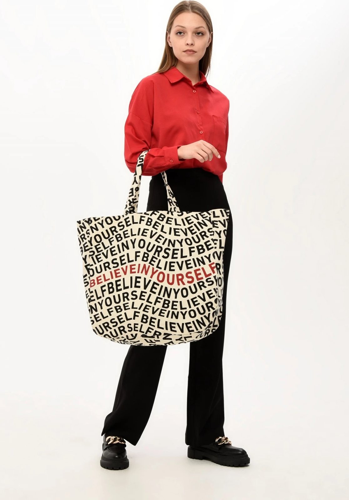 Çantë tote Zoozie Bags, krem, 2046
