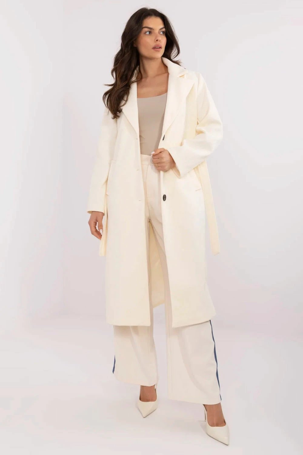 Pallto për femra Italy Moda 211302, bezhë