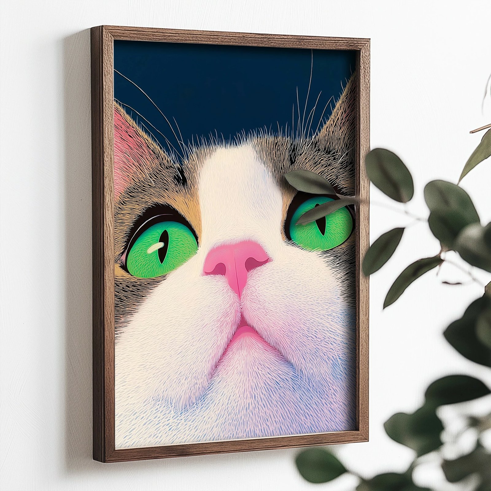 Pikturë dekorative me kornizë MDF, Wallity, TUN037-L, shumëngjyrëshe, 35x47x2 cm