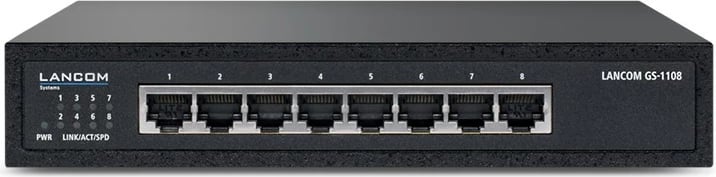 Switch LANCOM GS-1108, 8 porte, Gigabit Ethernet, i zi
