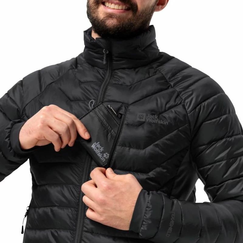 Jakne për meshkuj Jack Wolfskin, e zezë