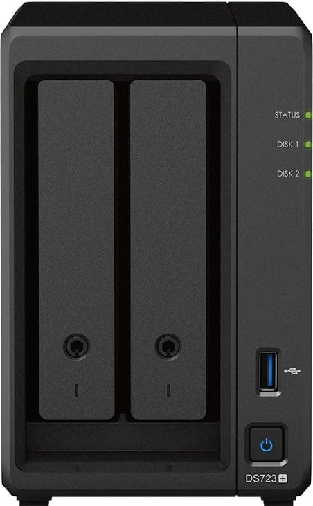 NAS Synology DiskStation DS723+, AMD Ryzen, 2 GB, DDR4, Tower