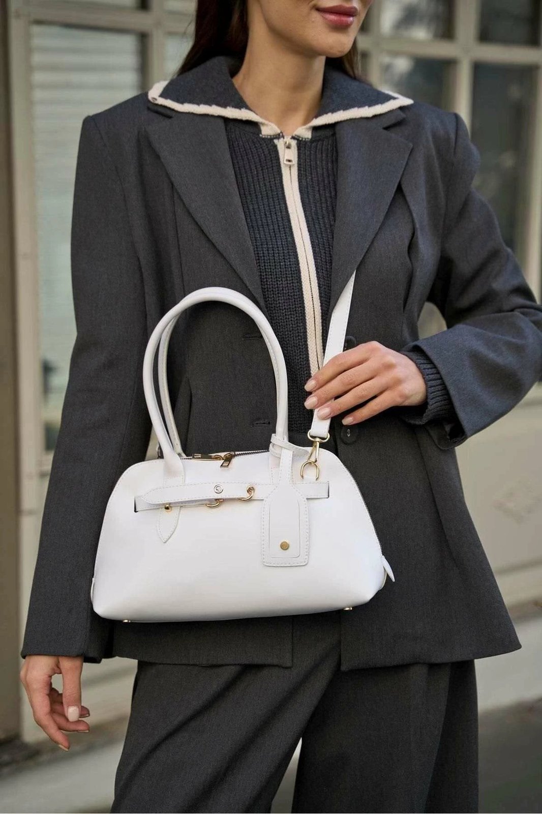 Çantë dore Zoozie Bags, e bardhë, MK1020225SV10-002