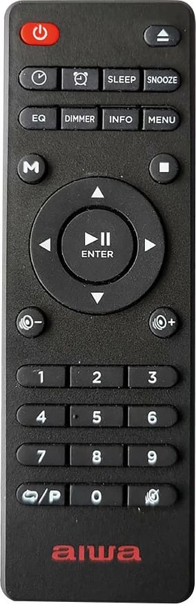 Altoparlant kolonë AIWA TSBT-360, 2.1, 60W, Bluetooth, CD, USB, i zi, bazë dru