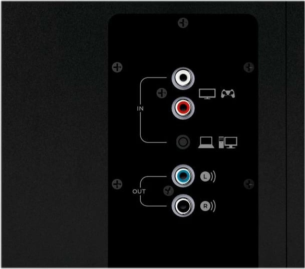 Altoparlantë Logitech Z533, sistem 2.1, 60W RMS, subwoofer, lidhje 3.5mm & RCA, kontroll me kabllo, e zezë