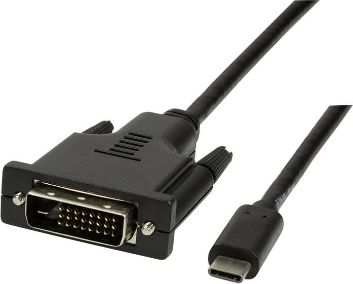 Kabllo LogiLink UA0331 USB-C në DVI-D 24pin, 1.8m, e zezë