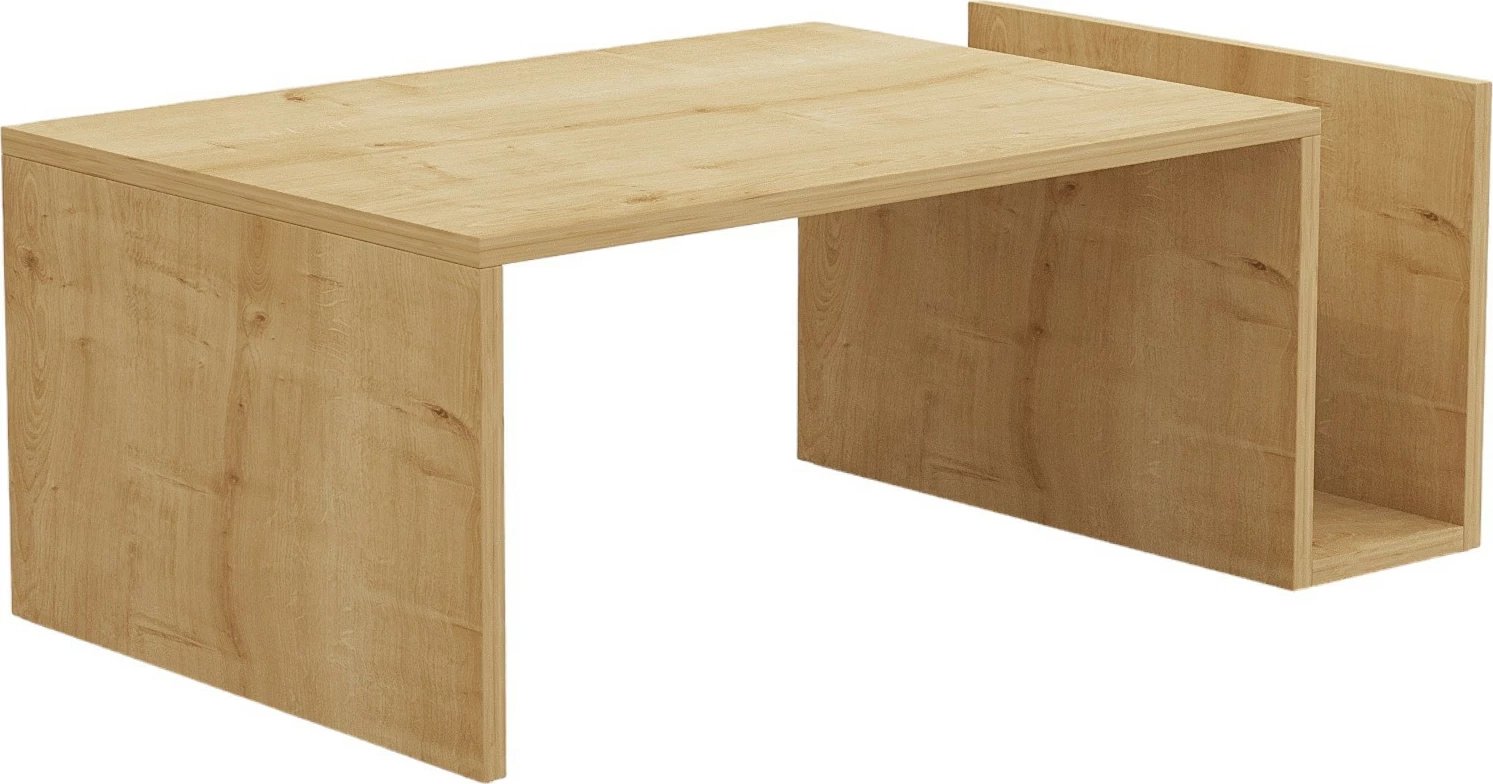 Tavolinë e ulët për kafe, ngjyrë lisi safir, Hanah Home, Memo