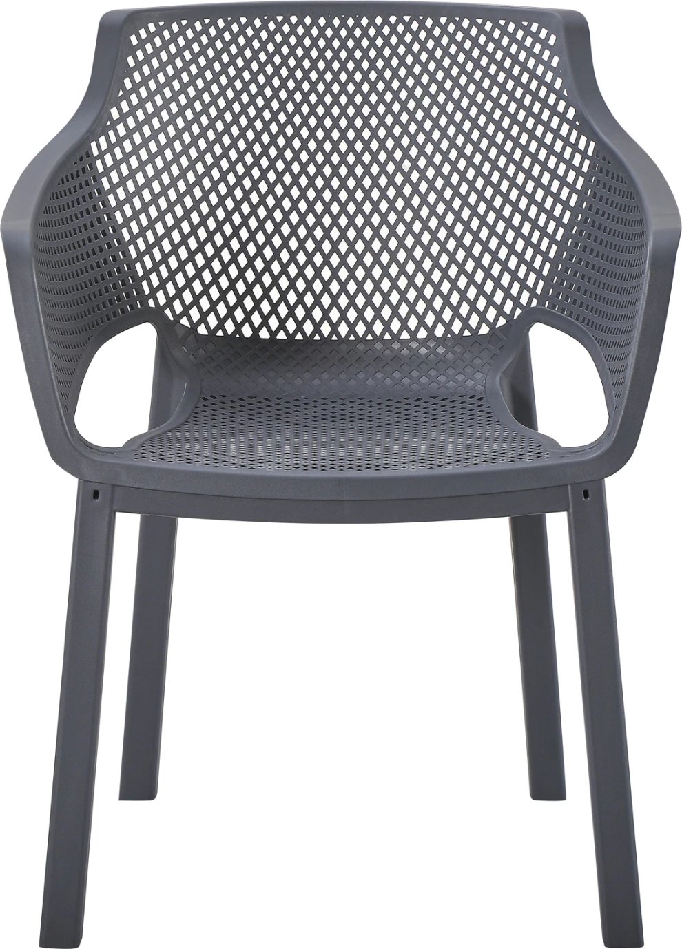 Karrige me mbështetëse për ngrënie, polipropilen, ngjyrë gri, PEGGY FH6368.10, 60x55x79cm