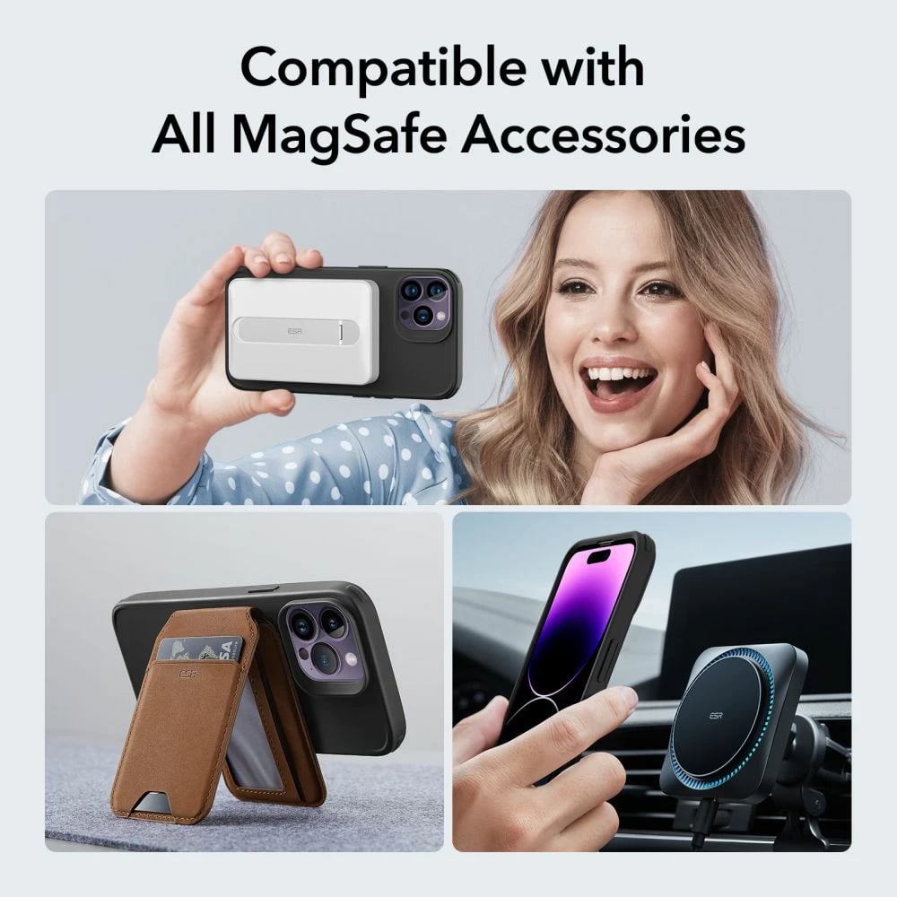 Mbështjellës ESR Classic Hybrid HaloLock për iPhone 14 Pro Max, MagSafe, i zi