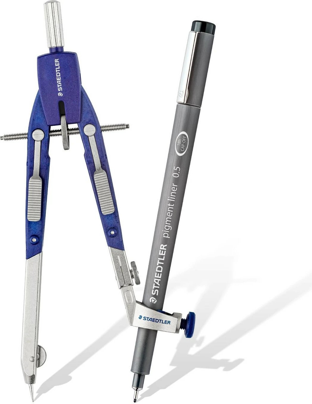 Kompas STAEDTLER Mars comfort 552, 170mm, kaltër/argjendtë