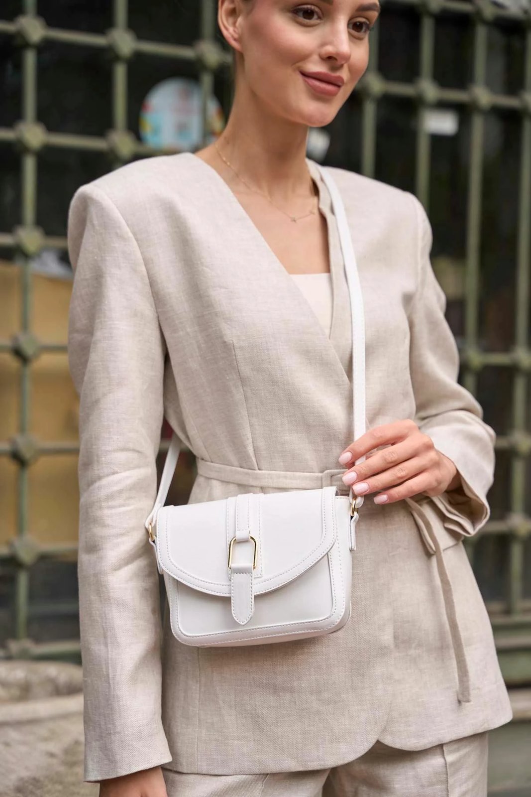 Çantë dore e bardhë Zoozie Bags, MK1020225SV10-022