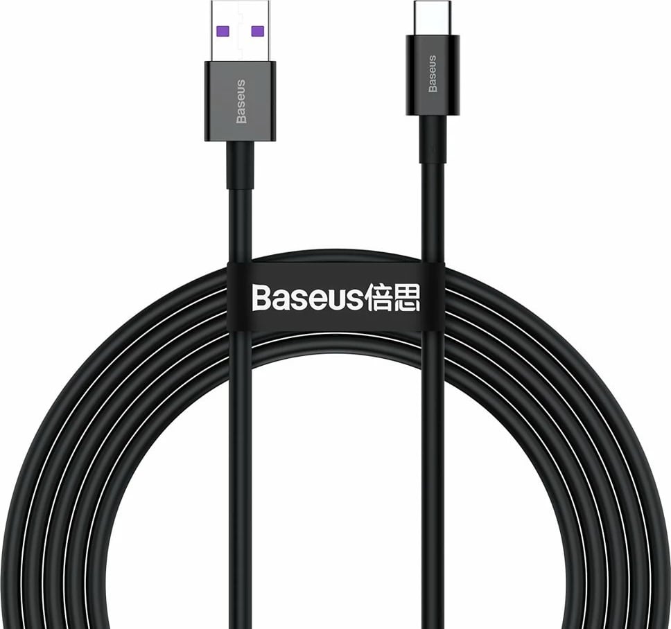 Kabllo Baseus Superior CATYS-A01, USB në USB-C, 2m, 66W, e zezë