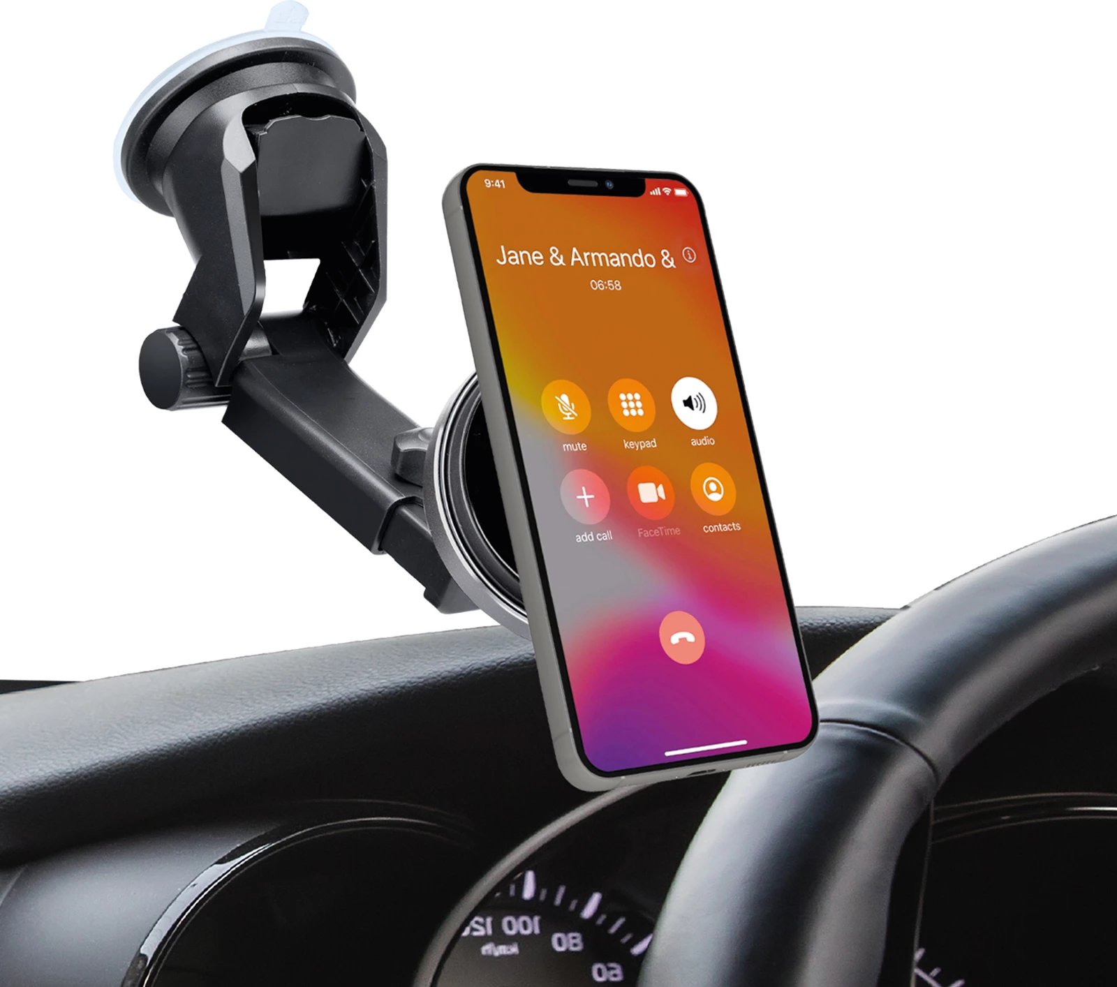 Mbështjellës makinës SBS TESUPMAGEXTWIR15W me karikim wireless, MagSafe, i zi