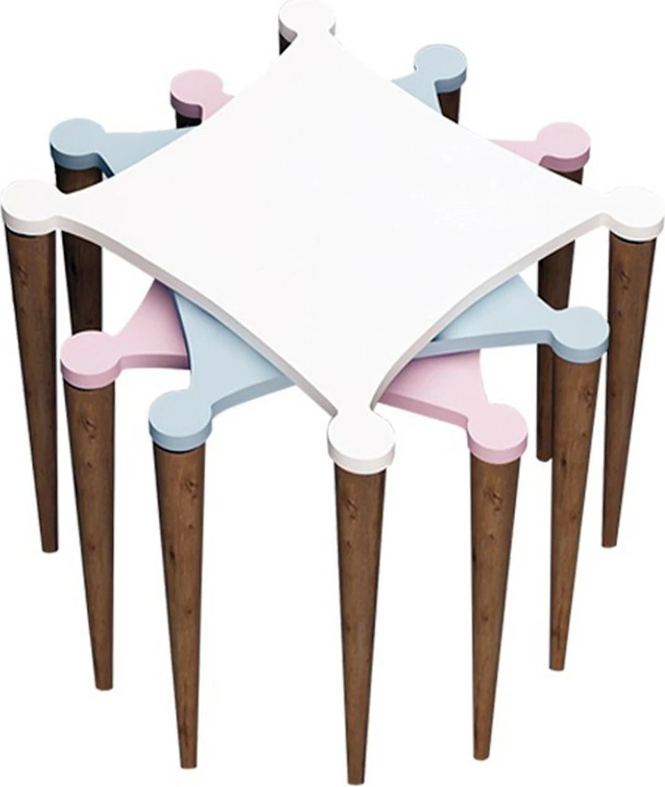 Set tavolinash të vendosshme (3 copë), Hanah Home, Tremo