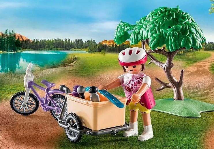 Set lodrash Playmobil Family Fun 71426, udhëtim me biçikleta, 52 pjesë