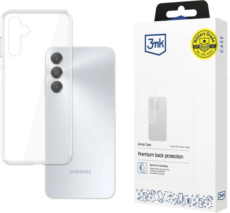 Mbështjellës 3mk Armor Case për Samsung Galaxy A05s, Transparent