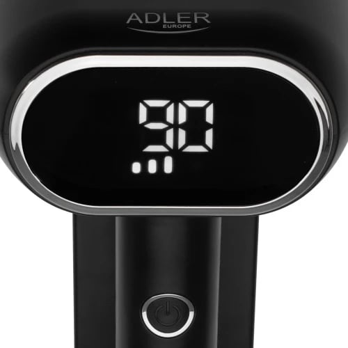 Heqës pushash Adler AD 9622 me dy koka, LCD, 140 ml, 3 shpejtësi, USB-C, i zi/argjend