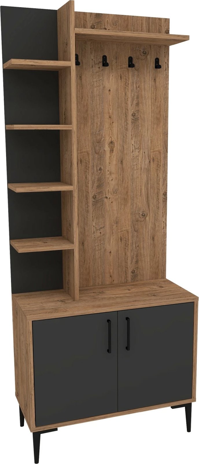 Stendë korridori Julendor, ngjyrë pishë Atlantiku, antracit