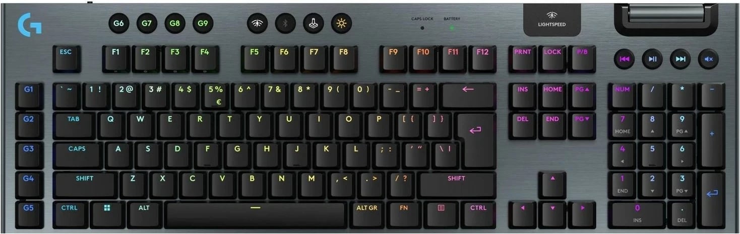 Tastierë Logitech G915 X, mekanike, RGB, e zezë