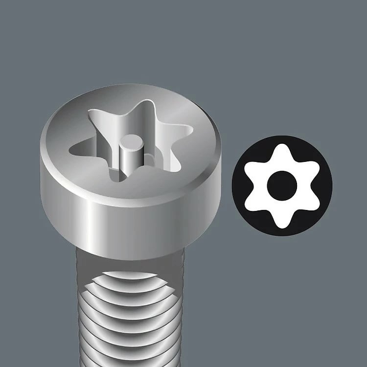Set çelësa L-torx Wera 967/9 TX BO, 9 copë, çelik, multikolor, 80 mm