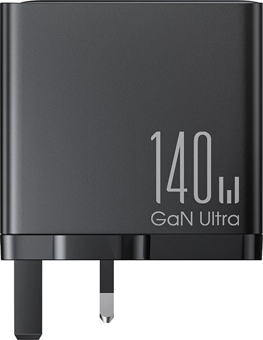 Karikues mur Joyroom JR-TCG05UK GaN, 140W, 3x USB-C, 1x USB-A, me kabllo USB-C/USB-C 240W 1.2m, i zi