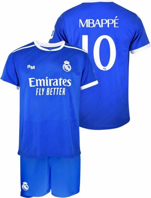 Fanellë me shorce për fëmijë Yakimasport Real Madrid Mbappe