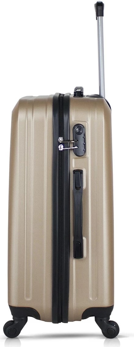 Set valixhesh (3 copë), ngjyrë ari, Zoozie Bags, 6301