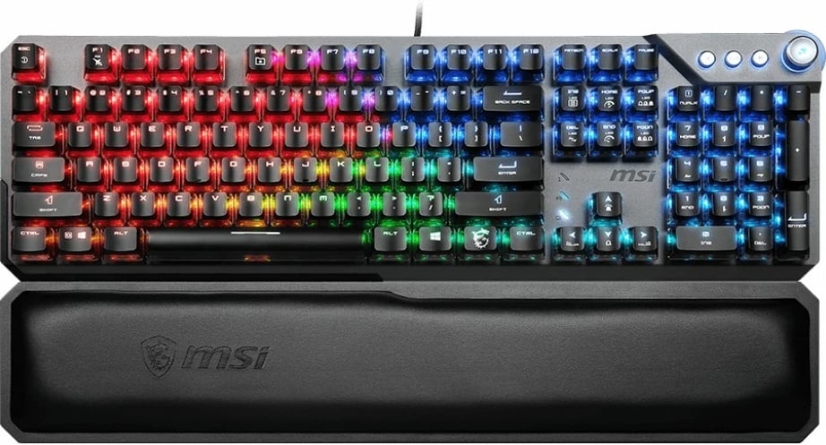 Tastierë mekanike MSI VIGOR GK71 SONIC, RGB, Cherry MX Red, full-size, e zezë