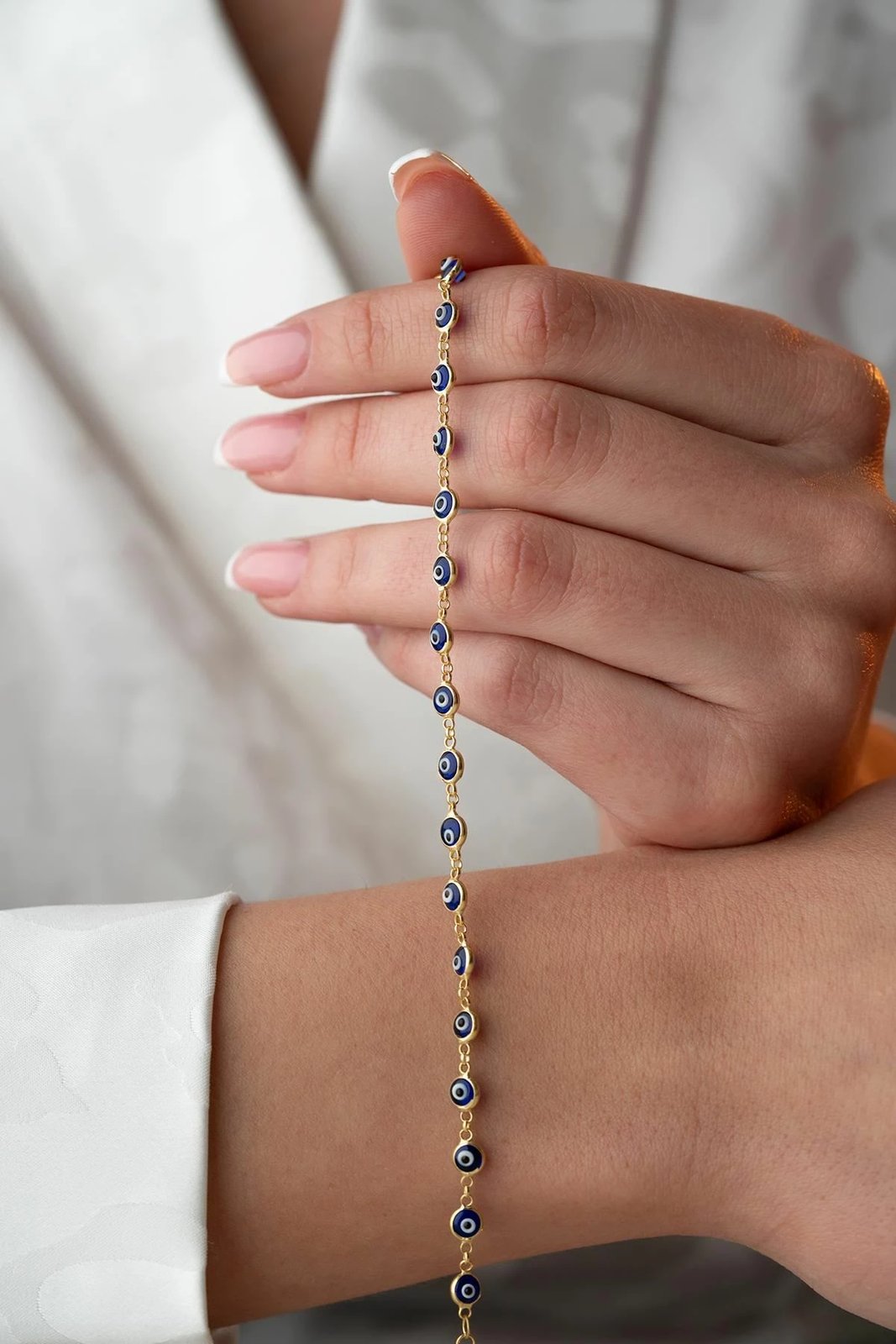 Byzylyk argjendi Jumeon, ngjyrë ari dhe kaltër, NRZ1000344