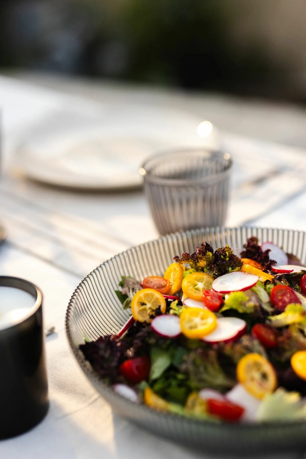 Set tasash sallate prej qelqi, 2 copë, Hermia Concept, Splendid - Fume