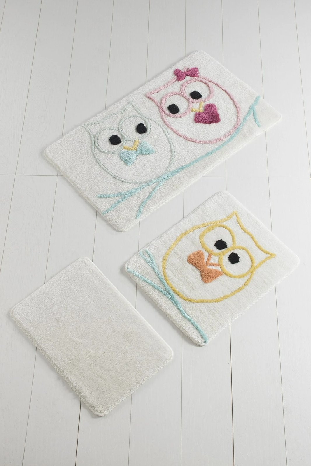 Set tapetash për banjo, 3 copë, Mijolnir, Baykus, shumëngjyrëshe