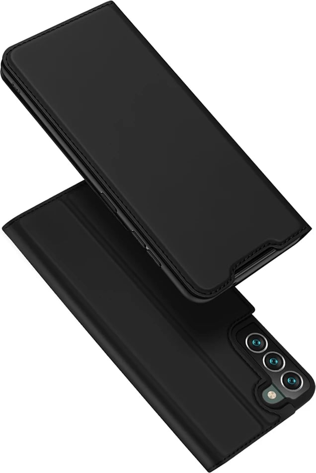 Mbështjellës Dux Ducis Skin Pro për Samsung Galaxy S22+, eko lëkurë, i zi