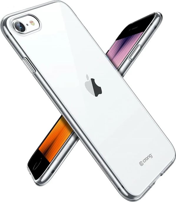 Mbështjellës CRONG Crystal Slim Cover për iPhone SE/8/7, Transparent