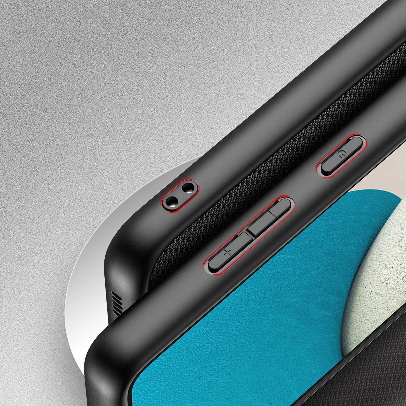Mbështjellës Dux Ducis Fino për Samsung Galaxy A73, najlon, i zi