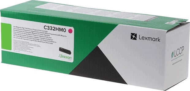 Toner, Lexmark, C332HM0, rendiment 2500 faqe, standard, magenta