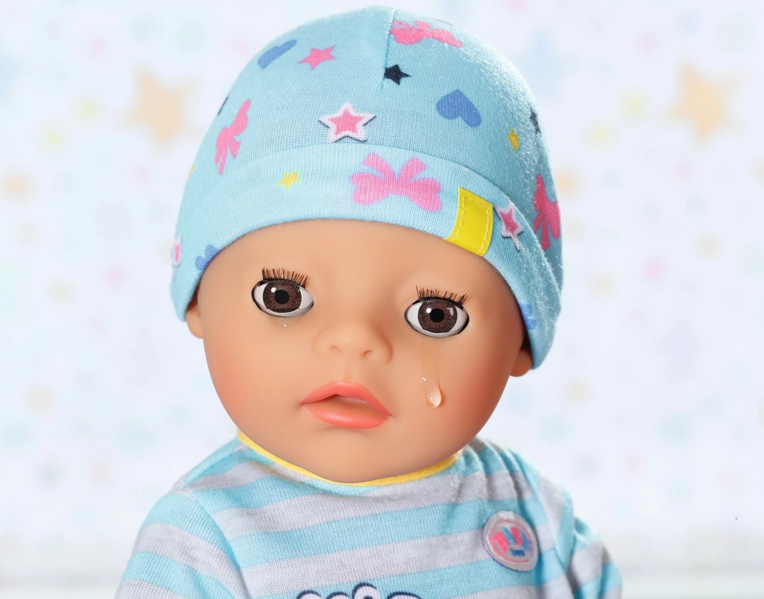 Kukull Baby Born djalë Zapf 36 cm me aksesorë, Blu