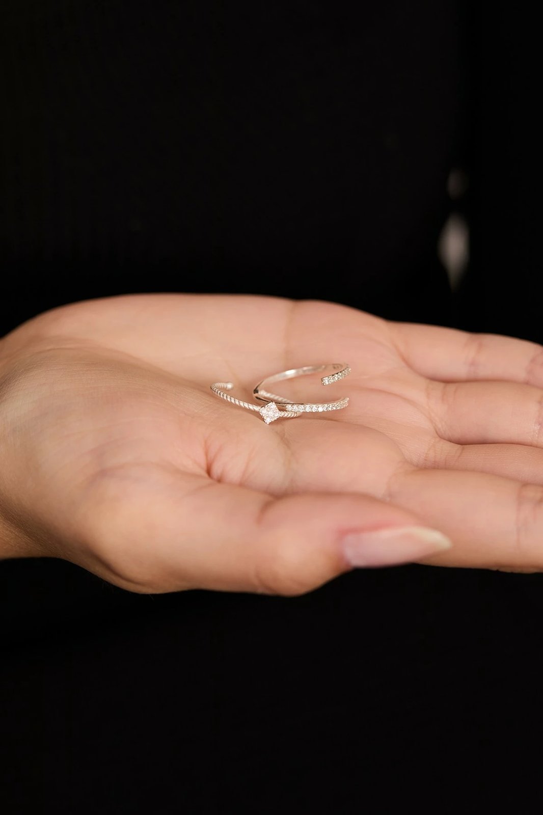 Unazë argjendi Elika Silver, FASET85018