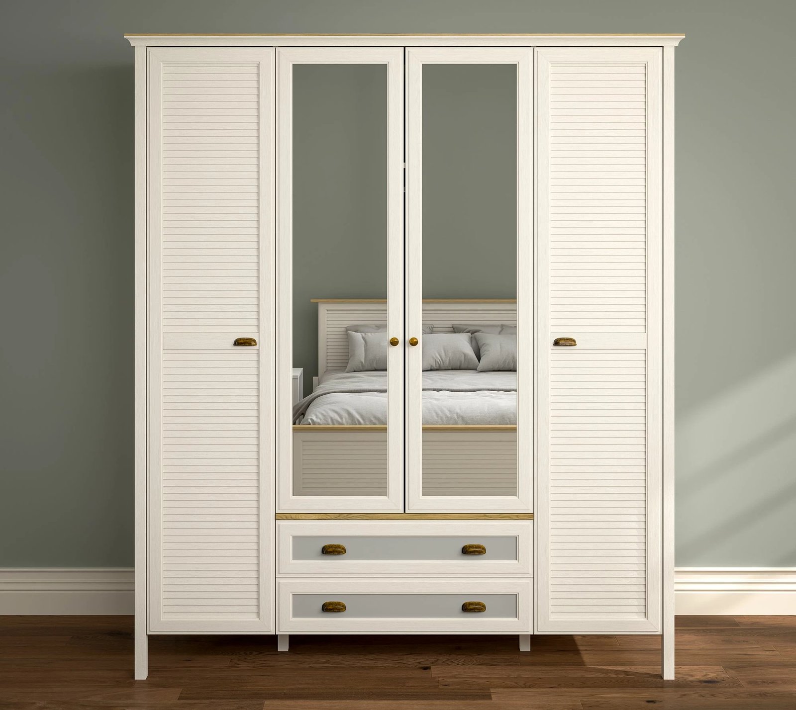 Dollap Skye Decor, FRN-21004, krem, lis, gri