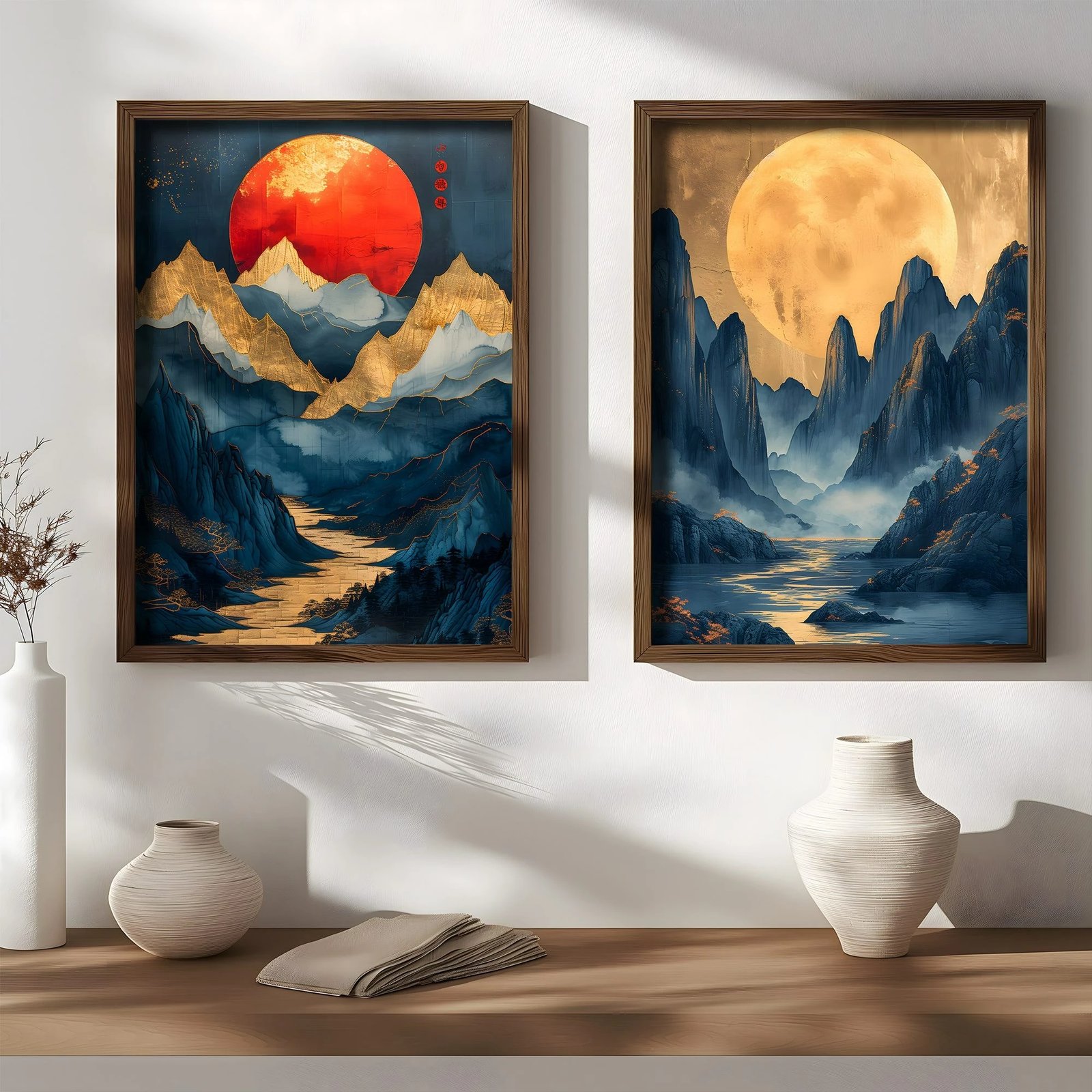 Pikturë dekorative me kornizë MDF (2 copë), Wallity, AI200