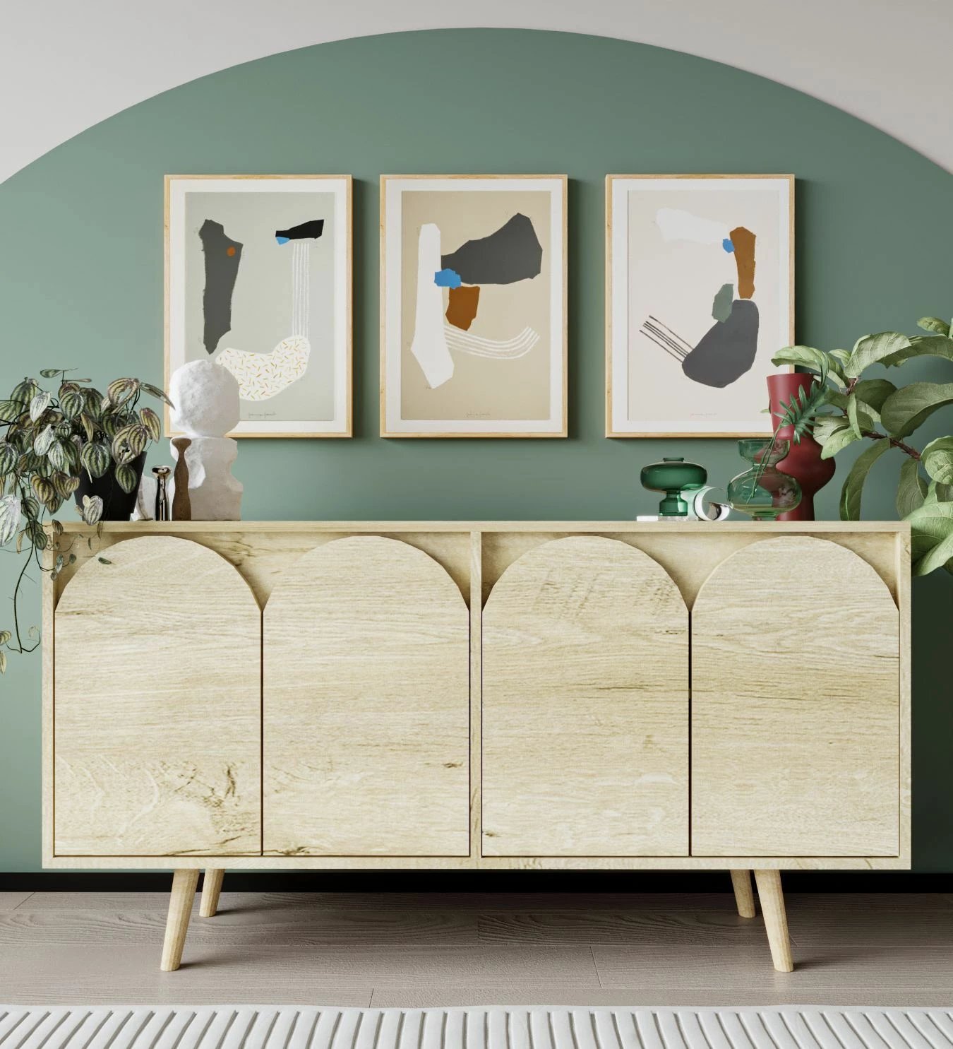 Konsol Skye Decor, Venezia 150, ngjyrë lisi Sapphire Oak